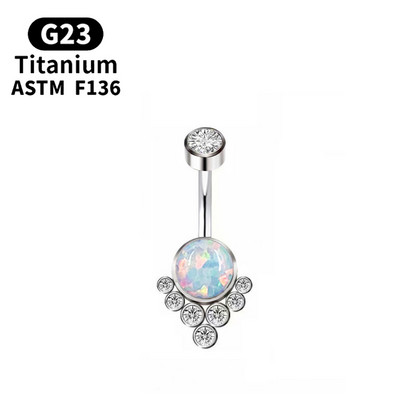 G23 Titan Piercing Titanium Grade Implant Zirconia Piercing Bijuterii pentru corp pentru femei