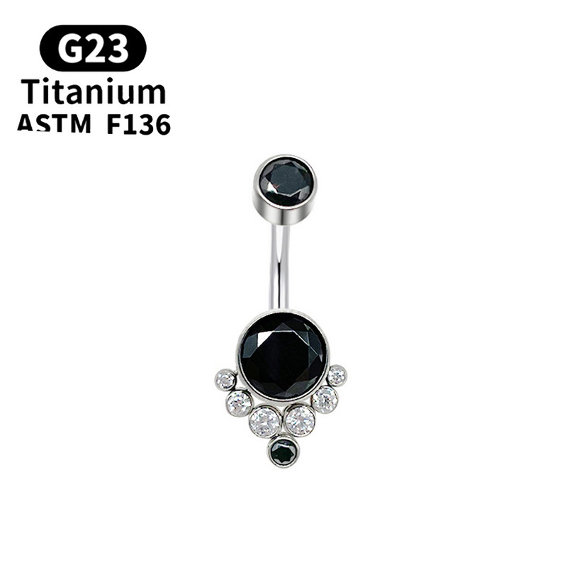 G23 Titan Piercing Titanium Grade Implant Zirconia Piercing Bijuterii pentru corp pentru femei