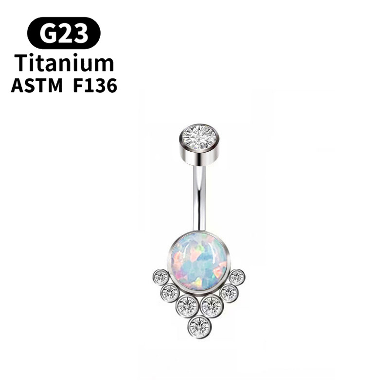 G23 Titan Piercing Titanium Grade Implant Zirconia Piercing Bijuterii pentru corp pentru femei