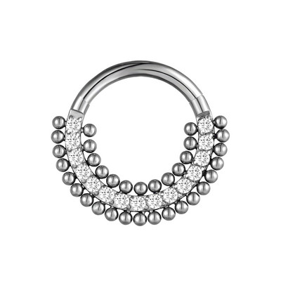 F136 Titán piercing Clicker szegmens karika orrgyűrűk fülbevalók orrszeptum piercing fül Tragus porc Helix ajak fül piercing