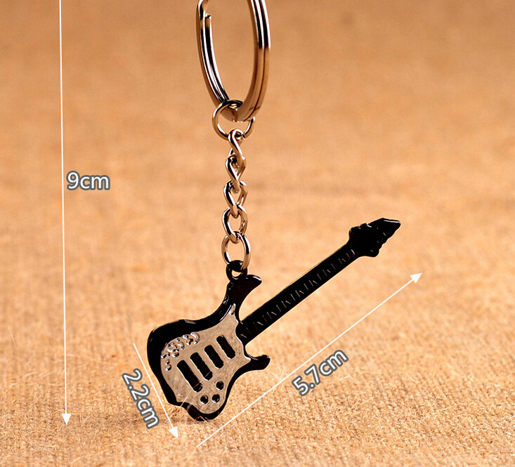 New Design Cool Luxury fém kulcstartó autós kulcstartó kulcstartó gitár hangszer hegedű medál Férfinak Női Ajándék nagyker 17223