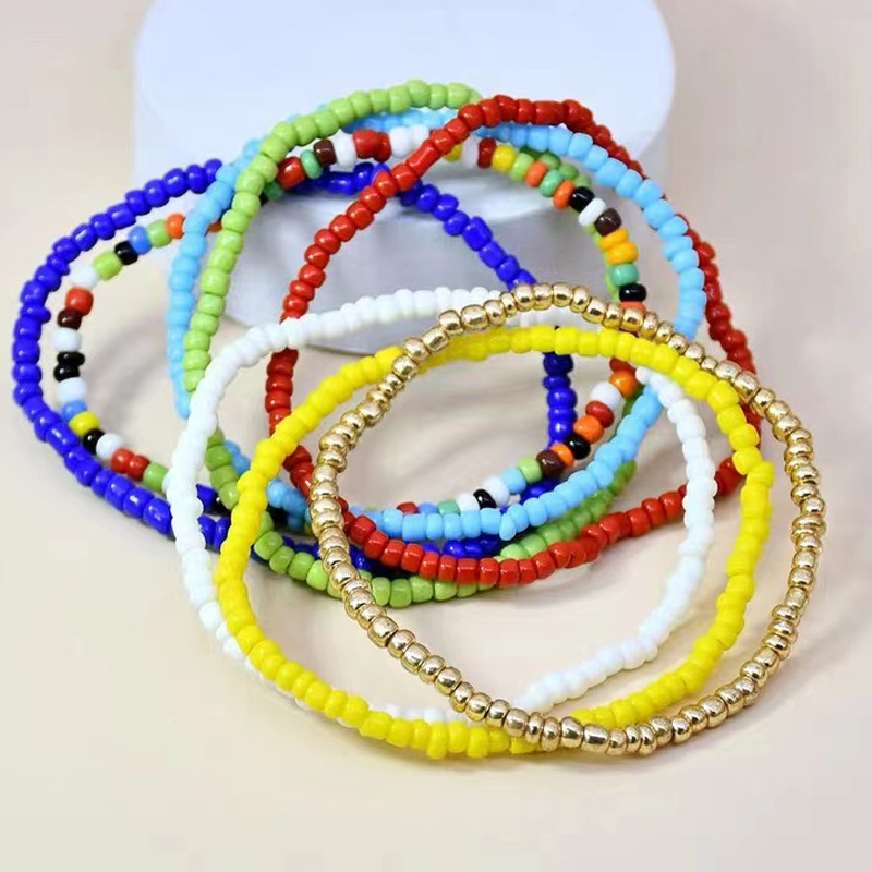 7 kom/komplet narukvica za žene Nakit za stopala u obliku školjke Ljetna plaža Narukvica za bosonogu nogu Ženska kožna narukvica na nozi Boho lanac za noge