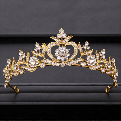 Kāzu mati Tiāra kristāla līgavas tiāra kroņa sudraba krāsā Diadēma plīvurs Tiāras kāzu matu aksesuāri Galvassegas galvas rotaslietas
