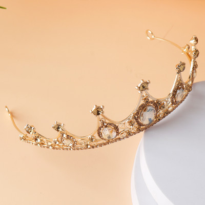 Kāzu mati Tiāra kristāla līgavas tiāra kroņa sudraba krāsā Diadēma plīvurs Tiāras kāzu matu aksesuāri Galvassegas galvas rotaslietas