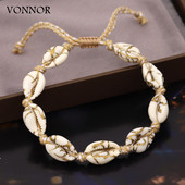 VONNOR Shell glezna Boho bijuterii lucrate manual pentru femei fete moda plaja glezna bratara pe picior descult Sandale accesorii