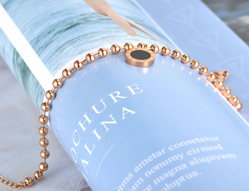 ZooMango Bohemia Beach Oțel inoxidabil Charm gleznă Bijuterii Shell acrilic Numerele romane Chain Link gleznă pentru femei ZA19016