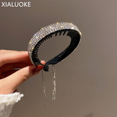 XIALUOKE Noua agrafă de păr în stil coreean pentru femei, gheare de păr cu strasuri, ciucuri lungi, accesorii de păr, cadouri