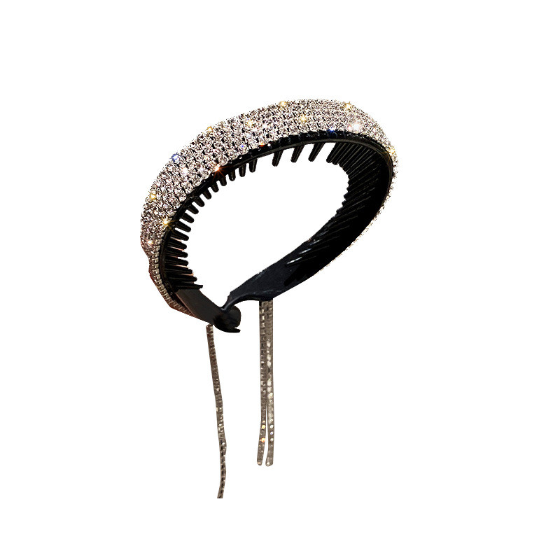 XIALUOKE Noua agrafă de păr în stil coreean pentru femei, gheare de păr cu strasuri, ciucuri lungi, accesorii de păr, cadouri