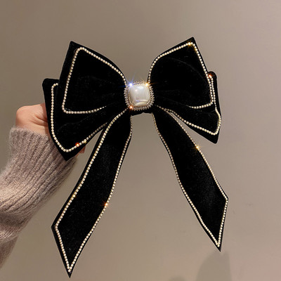 XIALUOKE Gyönyörű Bowknot Crystal Hajtűk Fejfedők Női Vintage Hyperbole Hajkapcsok Esküvői Haj Ékszer Ajándékok
