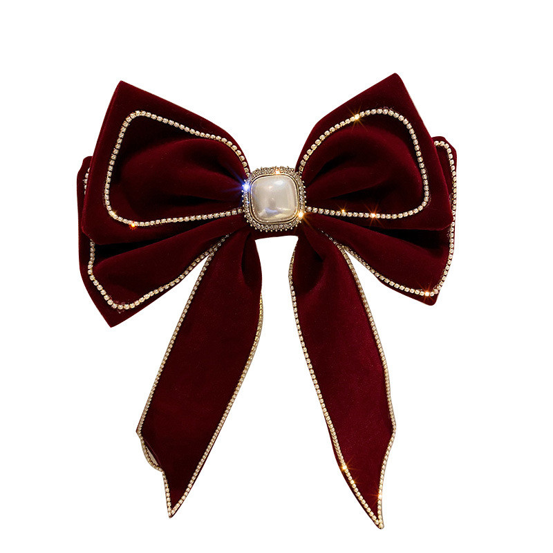 XIALUOKE Gyönyörű Bowknot Crystal Hajtűk Fejfedők Női Vintage Hyperbole Hajkapcsok Esküvői Haj Ékszer Ajándékok