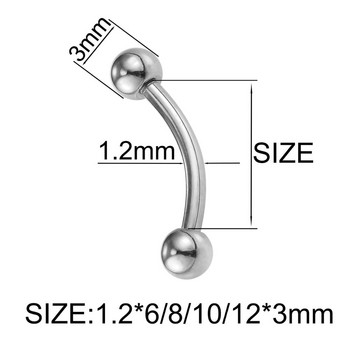 16G хипоалергенни титаниеви пръстени за пиърсинг Подкова кръгла извита щанга Bananabell Labret Stud Captive Beads Бижута за тяло