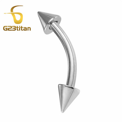 16G hipoallergén titán piercing gyűrűk patkó kör alakú ívelt súlyzó banánbell labret fogságban lévő gyöngyök testékszerek