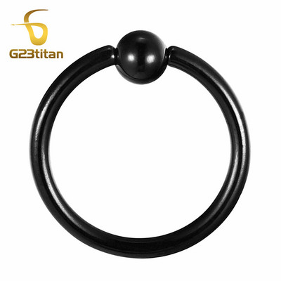 16G hipoallergén titán piercing gyűrűk patkó kör alakú ívelt súlyzó banánbell labret fogságban lévő gyöngyök testékszerek