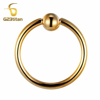 16G hipoallergén titán piercing gyűrűk patkó kör alakú ívelt súlyzó banánbell labret fogságban lévő gyöngyök testékszerek