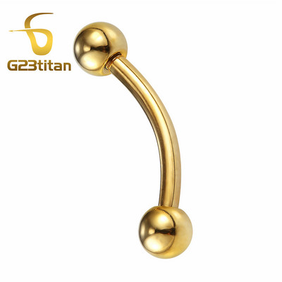 16G hipoallergén titán piercing gyűrűk patkó kör alakú ívelt súlyzó banánbell labret fogságban lévő gyöngyök testékszerek