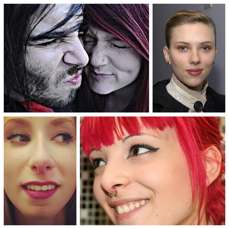 16G hipoallergén titán piercing gyűrűk patkó kör alakú ívelt súlyzó banánbell labret fogságban lévő gyöngyök testékszerek