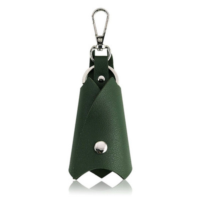 Breloc din piele în formă de spargător de vânt Bărbați, femei, Suport chei, Husă organizatoare, Portofel pentru chei de mașină, Geantă pentru chei pentru menajeră