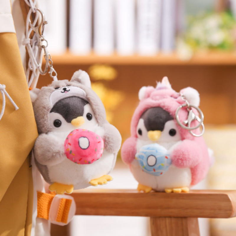Kawaii Penguin Plišana lutka Crtić Anime Zeko Plišana igračka Slatka životinja Medvjed Privjesak Torba Privjesak Japanski crtani film Rođendanski poklon