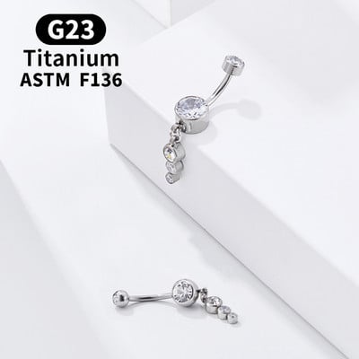 G23 Titanium ASTM F136 piercing za pupak Seksi nakit za tijelo za žene