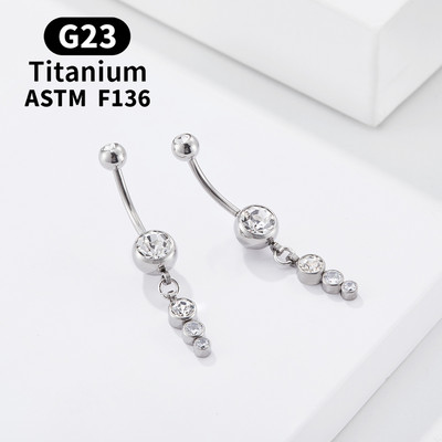 G23 Titanium ASTM F136 Piercing pentru buric Bijuterii sexy pentru corp pentru femei