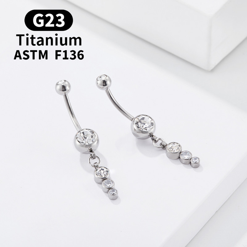 G23 Titanium ASTM F136 Piercing pentru buric Bijuterii sexy pentru corp pentru femei