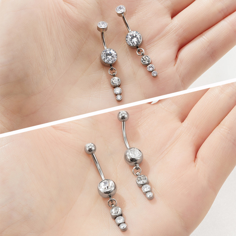 G23 Titanium ASTM F136 Piercing pentru buric Bijuterii sexy pentru corp pentru femei