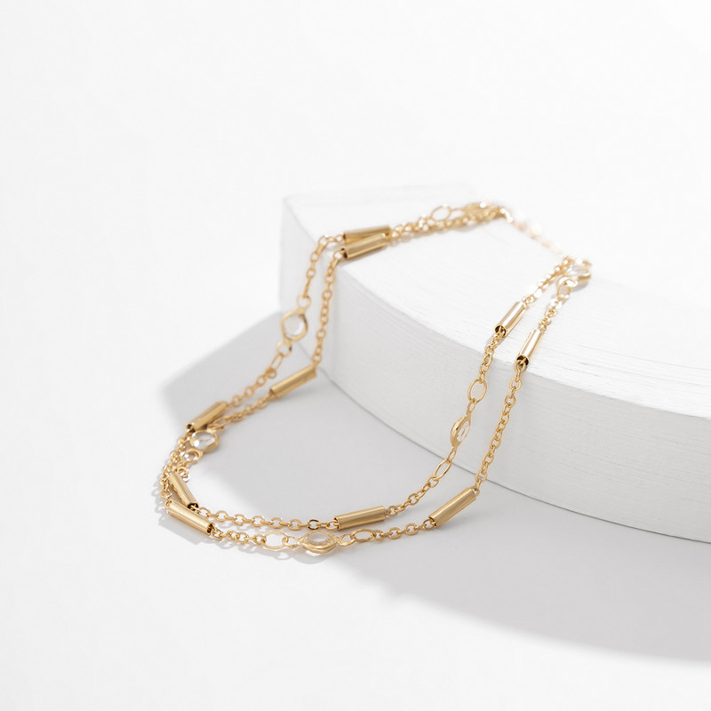 Ingemark Boho Legătură metalică simplă gleznă gleznă brățară vară plajă femei moda desculț bijuterii accesorii picior lanț nou