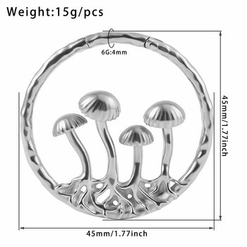 Vanku 2PC от неръждаема стомана Нови гъби Тежести за уши Закачалки за разтегнати уши Датчици Тапи за уши Тунели Бижута за пиърсинг