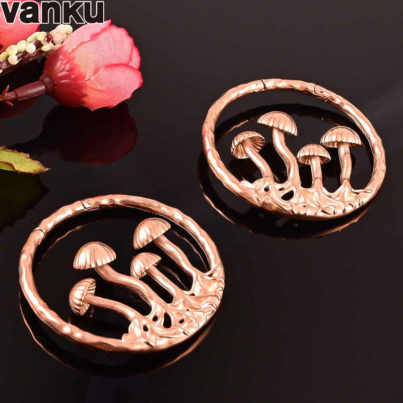 Vanku 2 buc din oțel inoxidabil noi urechi de ciuperci urechi umerase pentru urechi întinse calibre dopuri urechi tuneluri piercing bijuterii