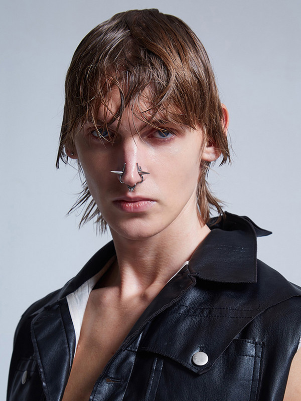 2022 Nou Cyberpunk Nose Clip Non Piercing Punk Cool Tridimensional Spikes Nas Manșetă Nariz Clip pentru Femei Bărbați Unsex Bijuterii