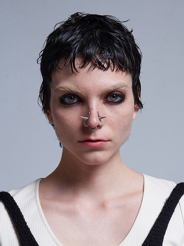 2022 Nou Cyberpunk Nose Clip Non Piercing Punk Cool Tridimensional Spikes Nas Manșetă Nariz Clip pentru Femei Bărbați Unsex Bijuterii