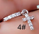 20G Gem Dangle Orrgyűrűk Női Szívhez Függesztett Orr Piering Ékszerek Testékszerek