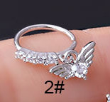 20G Gem Dangle Orrgyűrűk Női Szívhez Függesztett Orr Piering Ékszerek Testékszerek