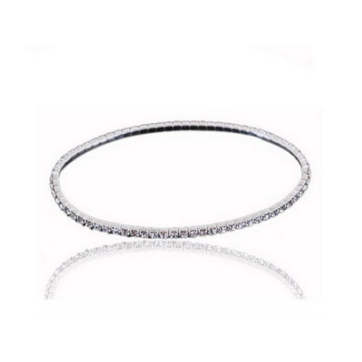 Nouă gleznă cu strasuri pe mai multe rânduri pentru femei, lanț de picioare Boho, bijuterii de plajă de vară, brățară de gleznă de culoare argintie, elastică.