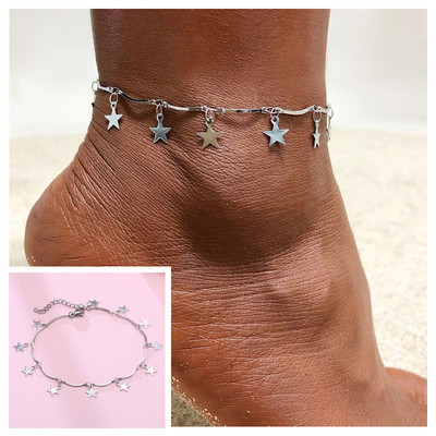 Plajă femei lanț gleznă frânghie din oțel inoxidabil Twist lanț link gleznă vară picior brățară bijuterii cu ridicata