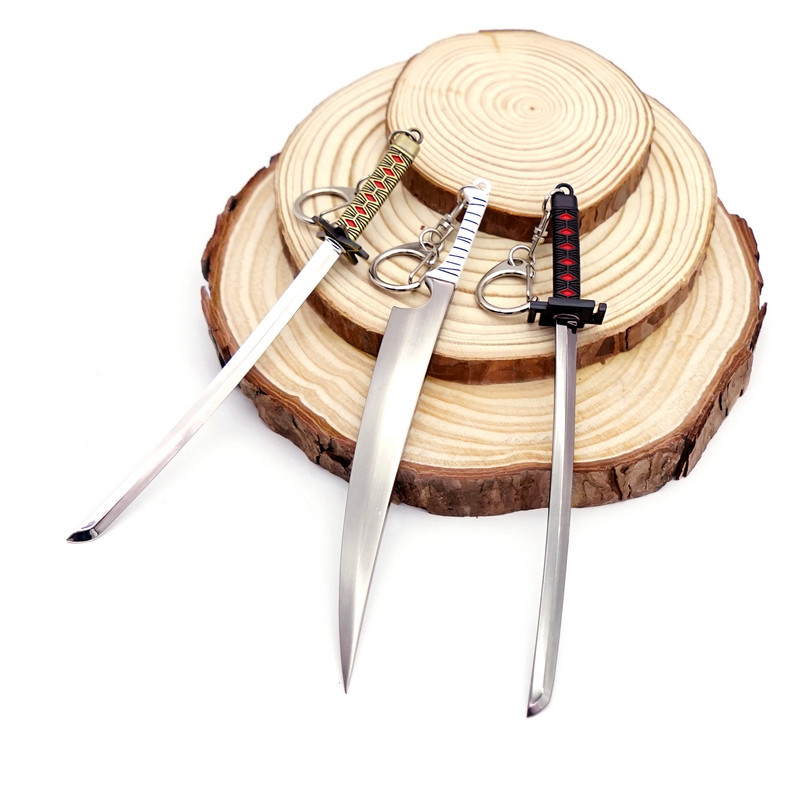 Bleach võtmehoidja Kurosaki Ichigo Sword Hitsugaya Toushirou Katana võtmehoidja võtmehoidja Anime Relv Võtmehoidjad Aksessuaarid llaveros