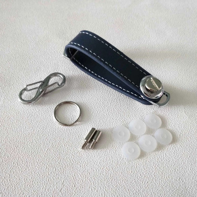 Geantă pentru chei de mașină Geantă Suport portofel Lanț Portofel chei Colector de inele Menajeră EDC Organizator de chei de buzunar Breloc inteligent din piele