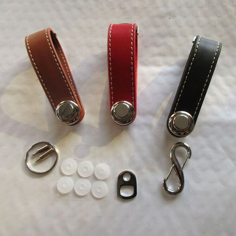 Geantă pentru chei de mașină Geantă Suport portofel Lanț Portofel chei Colector de inele Menajeră EDC Organizator de chei de buzunar Breloc inteligent din piele