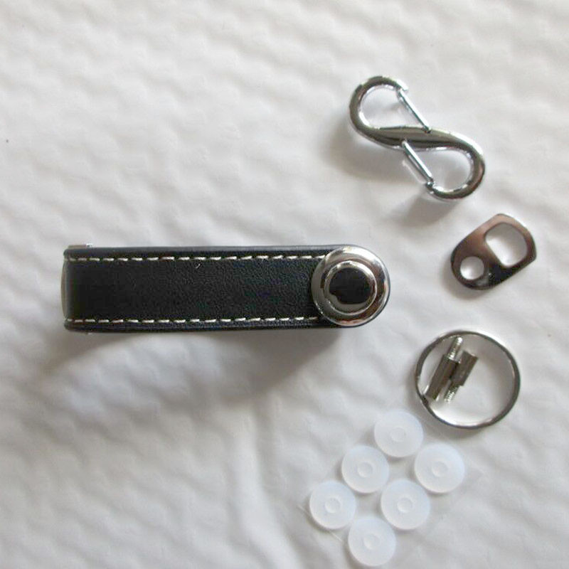 Geantă pentru chei de mașină Geantă Suport portofel Lanț Portofel chei Colector de inele Menajeră EDC Organizator de chei de buzunar Breloc inteligent din piele