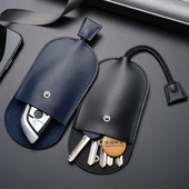 Kľúčenka z pravej kože pre mužov a ženy, organizér na kľúče, peňaženka, puzdro na kľúče od auta, mini taška na karty, puzdro na kľúče pre gazdinú