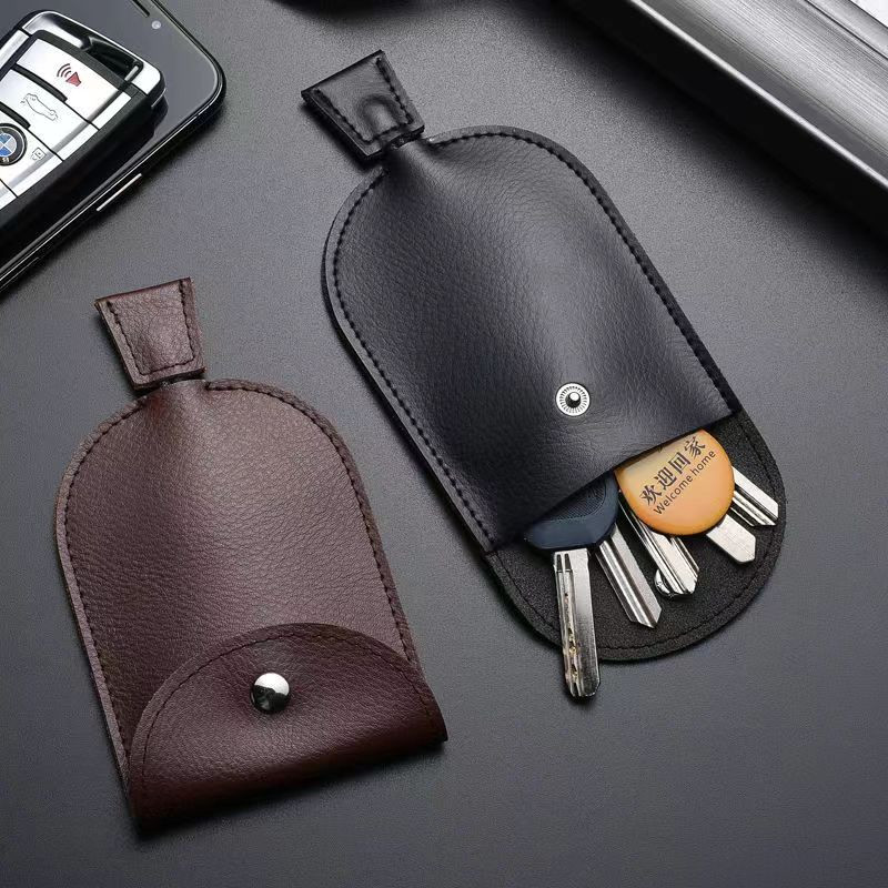 Kľúčenka z pravej kože pre mužov a ženy, organizér na kľúče, peňaženka, puzdro na kľúče od auta, mini taška na karty, puzdro na kľúče pre gazdinú