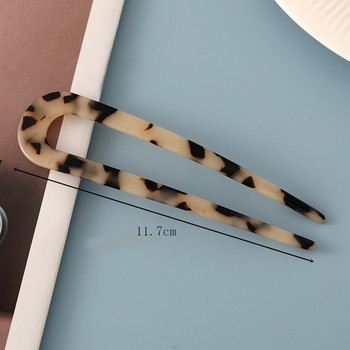 Fashion Acetate Hair Sticks για γυναίκες Shell Hair Clip Μαλλιά καρφίτσες U Shape για κορίτσια φουρκέτες Hair Bun Maker Αξεσουάρ για τα μαλλιά γάμου