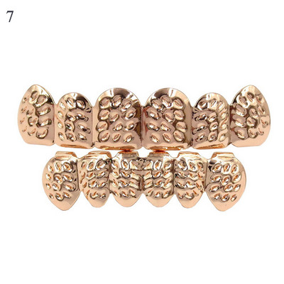 Uued hambad ülaosas hip hop kulla hõbedase värviga Iced Out CZ Teeth Grillz ülaosaga meeste naiste ehted punk hip hop gooti hambad