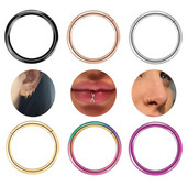 20G 18G 16G G23 Titan Piercing Nas Inele Buze Piercing Ureche Cerc Cartilaj Tragus Helix Conch Cercei Septum Bijuterii Pentru Femei
