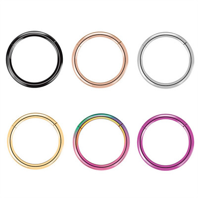 20G 18G 16G G23 Titan Piercing Nas Inele Buze Piercing Ureche Cerc Cartilaj Tragus Helix Conch Cercei Septum Bijuterii Pentru Femei