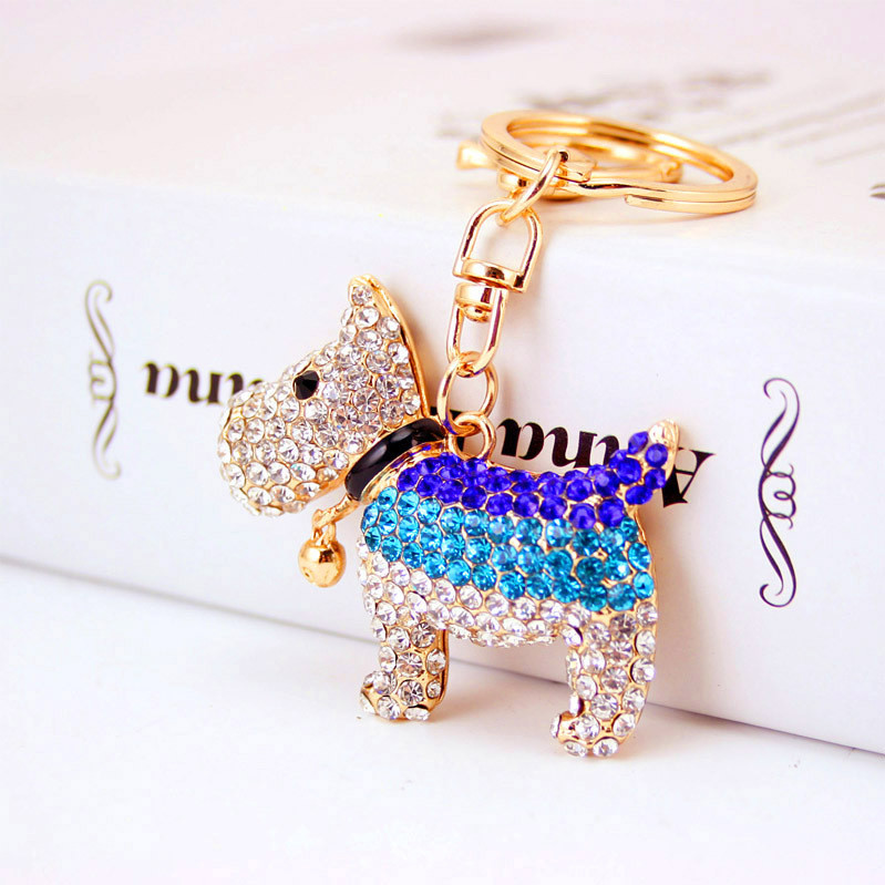 Creativ Cute Bell Puppy Breloc Zodiac Dog Breloc Pandantiv metalic Accesorii Genți Femei Cadou Mic