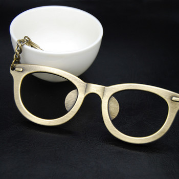 Φορητό ανοιχτήρι μπουκαλιών Creative Metal Glasses Shape Ανοιχτήρι μπουκαλιών Μπρελόκ Μπρελόκ Διακοσμητικά Δαχτυλίδι ανοιχτήρι μπύρας Εργαλεία μπαρ S200