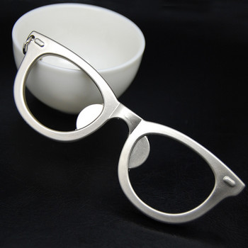 Φορητό ανοιχτήρι μπουκαλιών Creative Metal Glasses Shape Ανοιχτήρι μπουκαλιών Μπρελόκ Μπρελόκ Διακοσμητικά Δαχτυλίδι ανοιχτήρι μπύρας Εργαλεία μπαρ S200