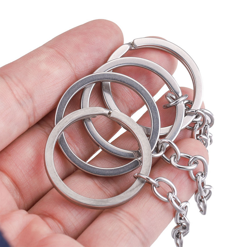 5 buc Lot 30 mm Oțel inoxidabil Breloc Inel Accesorii Breloc Mașină Breloc String Split Femei Bărbați Confecţionarea Rechizite Poşetă