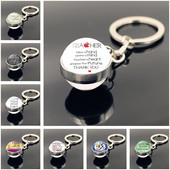 Ziua Profesorului Breloc din metal Breloc dublu cu bile de sticlă Breloc cadou pentru profesori Breloc drăguț Breloc Breloc Brelocuri